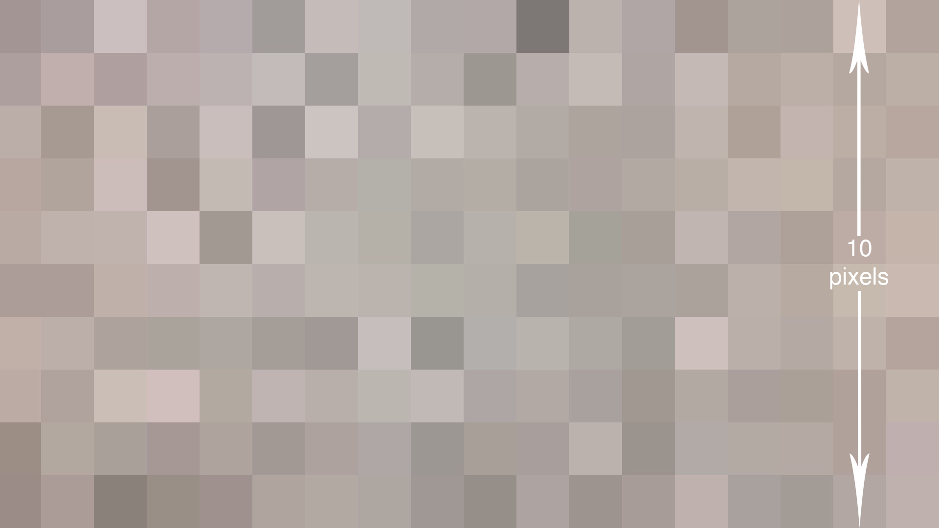example of pixel size