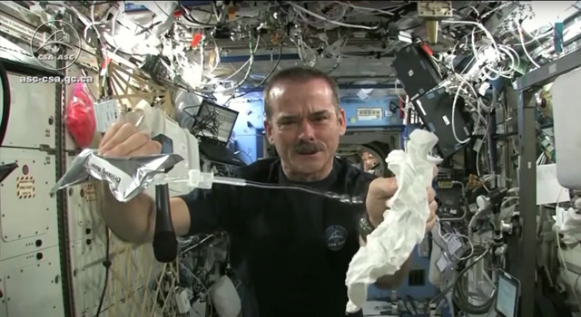 video showing how water is recycled on the International Space Station