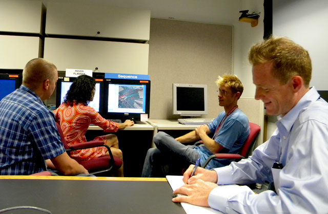 Andrew with the Mars Exploration Rover Team