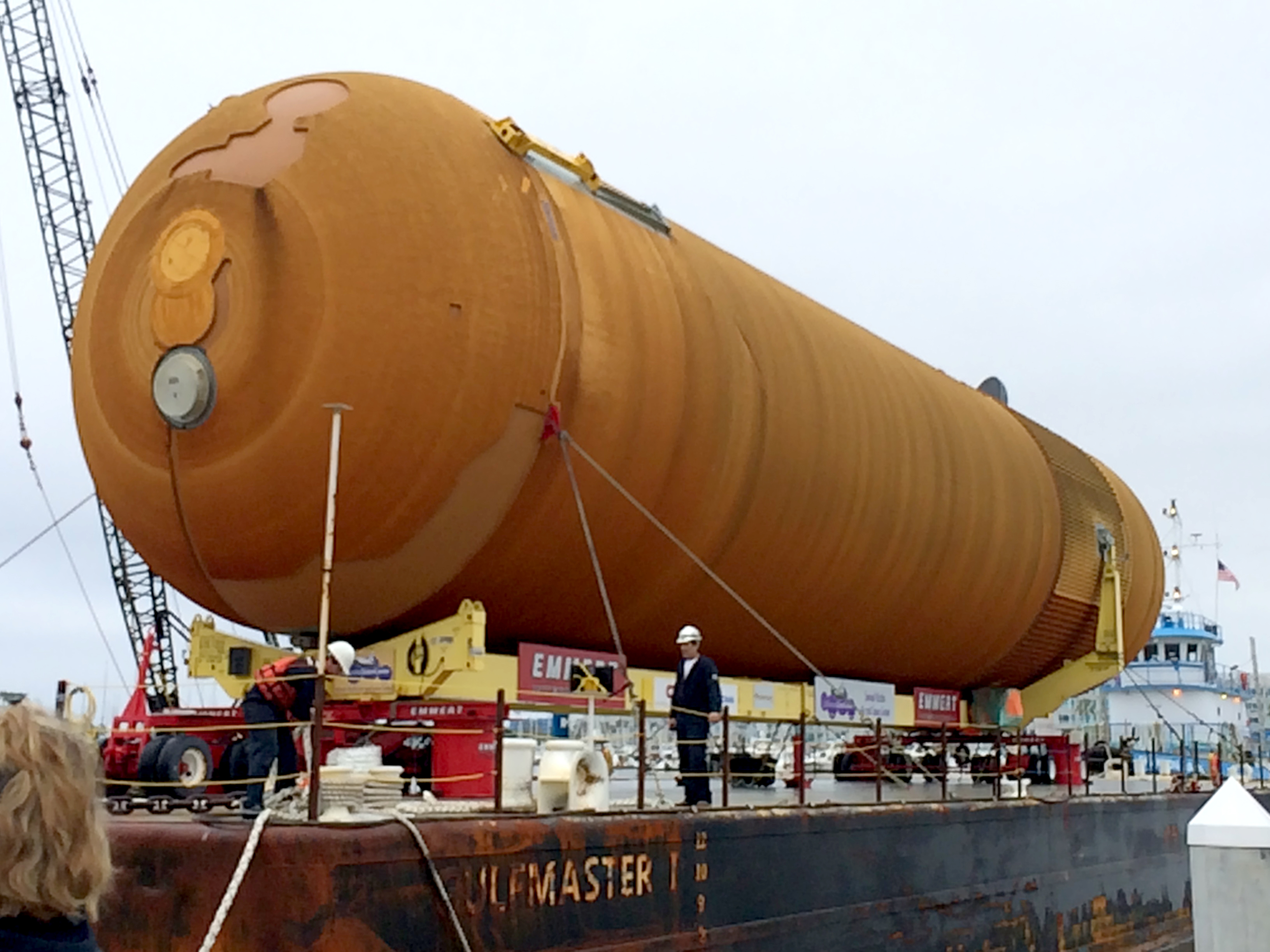 ET-94 on a barge in Marina del Rey, California.