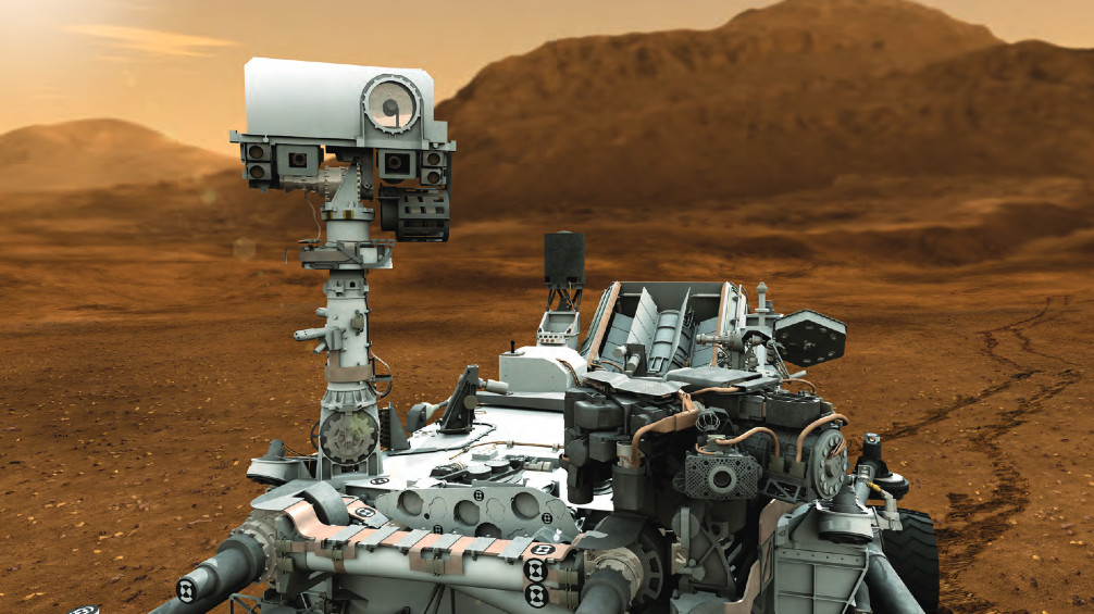 NASA JPL Edu MSL Mars Curiosity rover lithograph poster