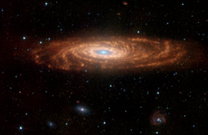 Galaxy NGC 7331, Spitzer Space Telescope