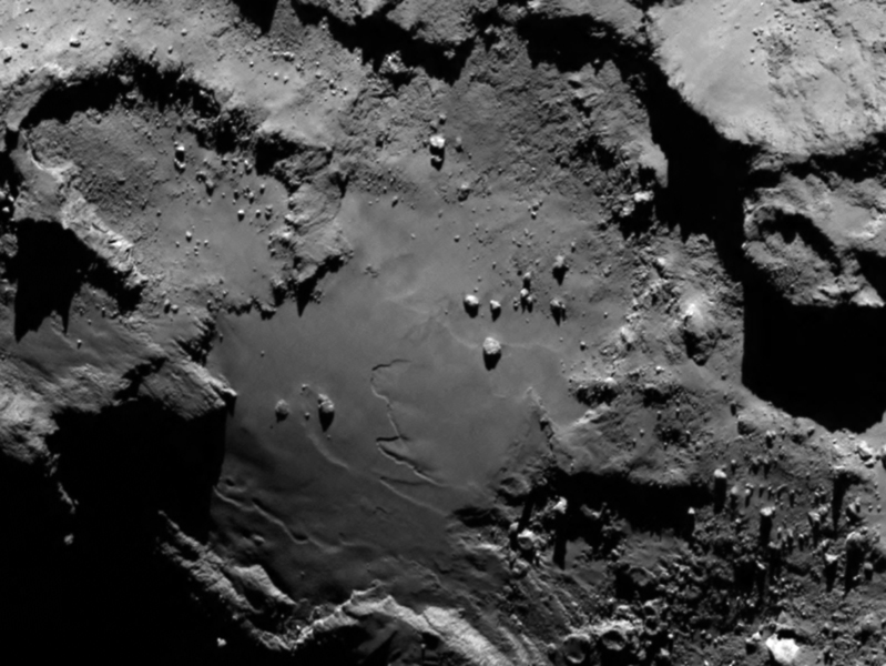 Nærbillede af komet 67P/Churyumov-Gerasimenko