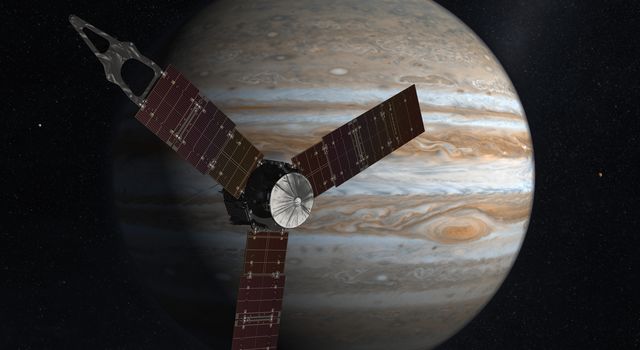 Juno Mission to Jupiter (2009 Artist's Concept)