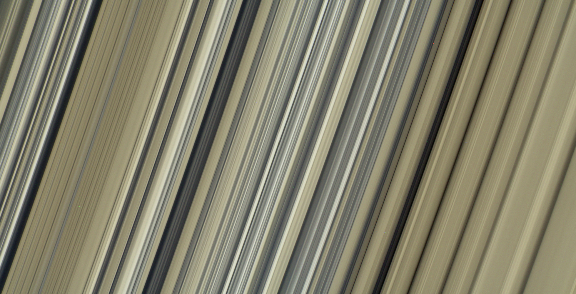 Up-close image of Saturn's rings from Cassini
