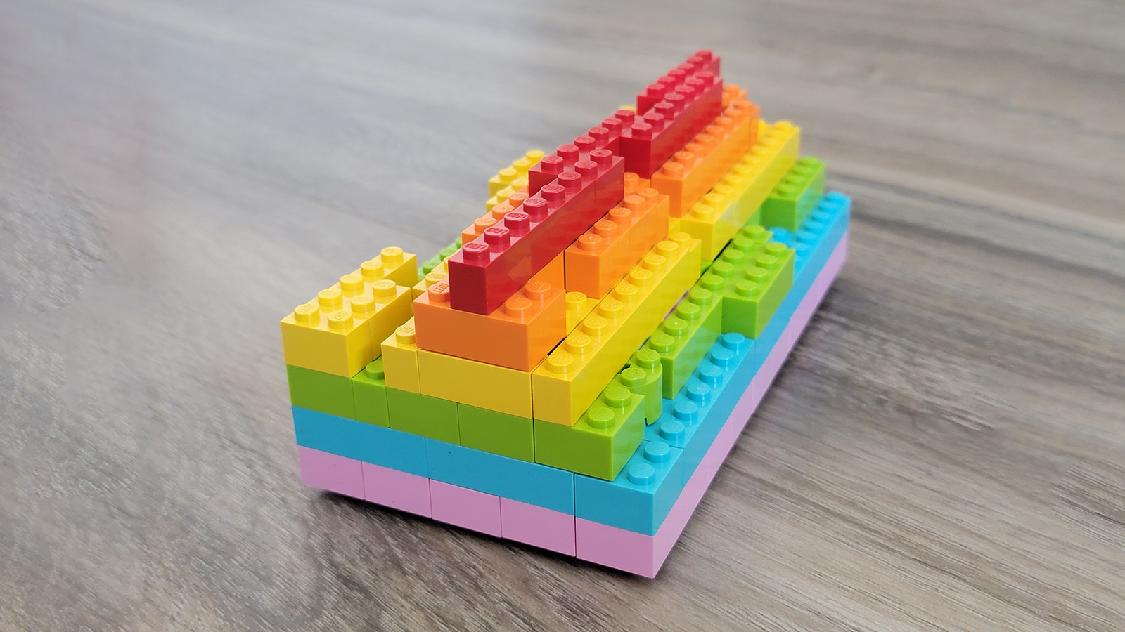 A lego model of the swath shown in step 7
