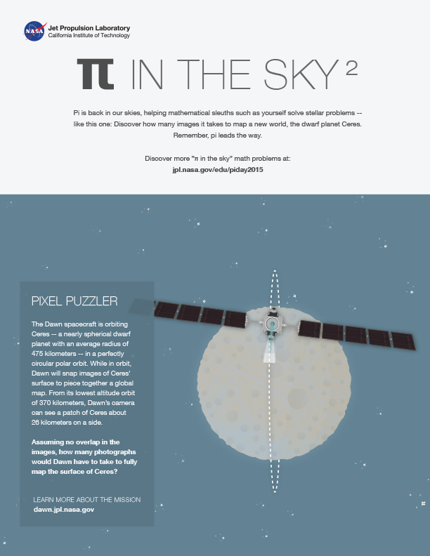 Pi in the Sky: Pixel Puzzler worksheet