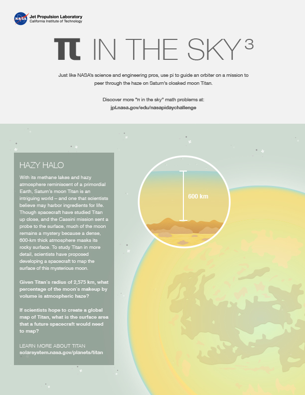 Pi in the Sky 3: Hazy Halo worksheet