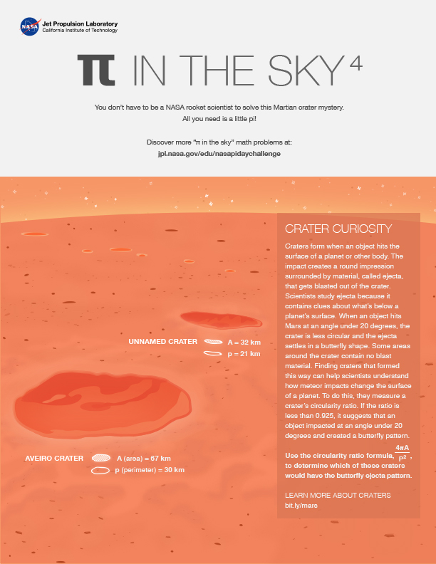 Pi in the Sky 4: Crater Curiosity worksheet