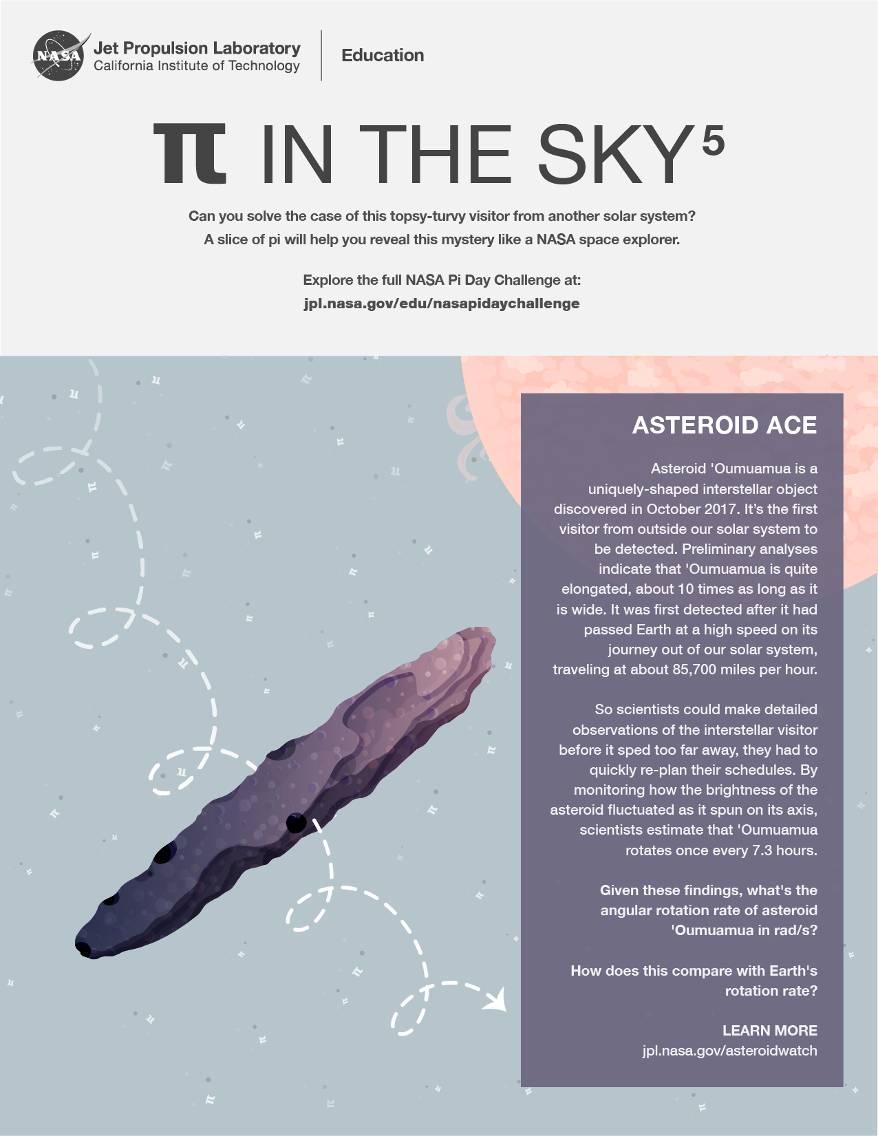 Pi in the Sky 5: Asteroid Ace Handout