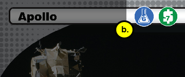 Spacecraft card shown with funding and research costs highlighted.