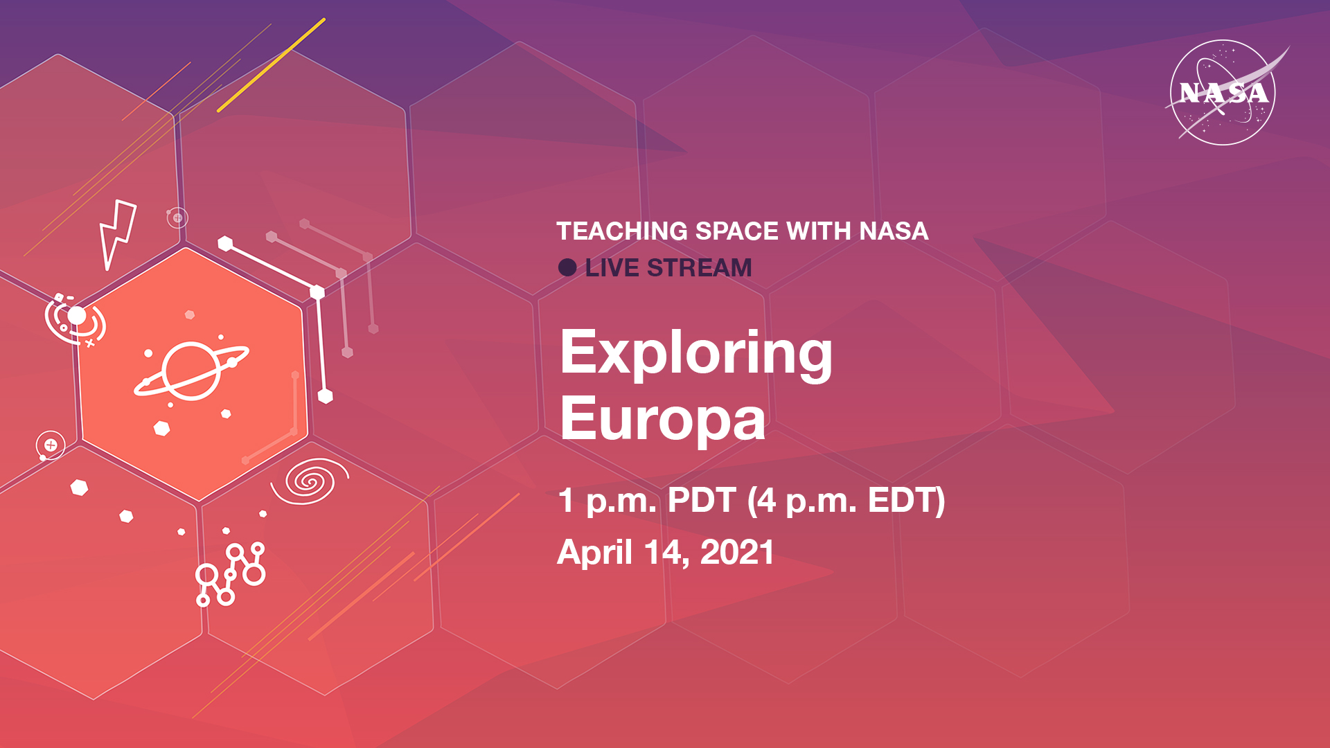 Teaching Space With NASA Live Stream – Exploring Europa