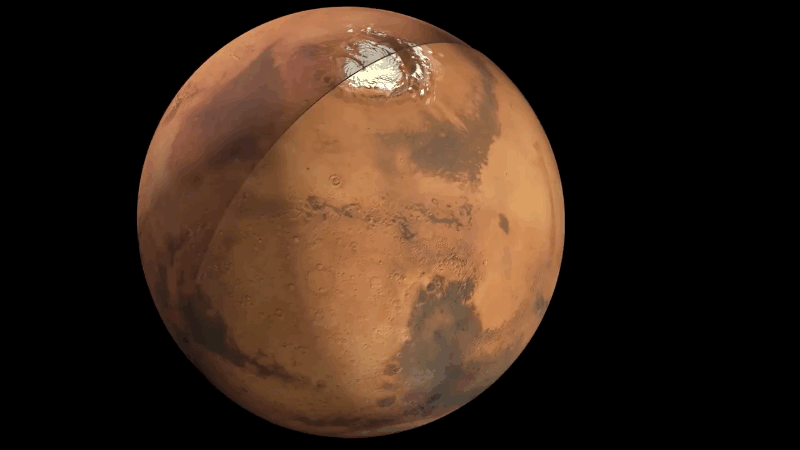 Animation of the interior of Mars