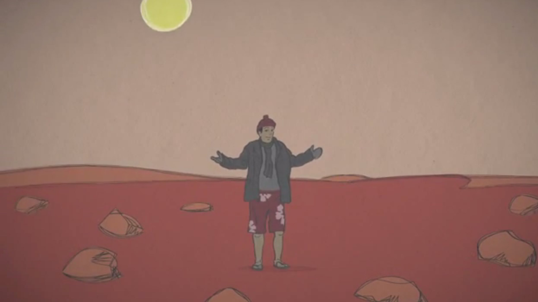 How hot is mars surface
