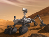 artist's concept of the Mars Science Laboratory's Curiosity rover