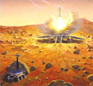 Artist's concept of Mars sample return