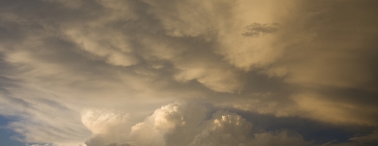 Clouds at dusk.