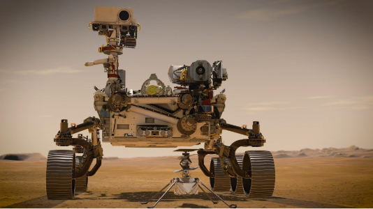 Artist concept of Mars 2020 rover