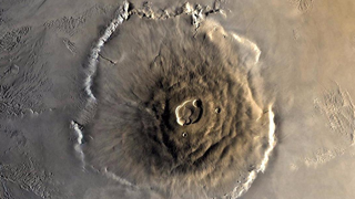 Image of Olympus Mons volcano taken from the Mars Reconnaissance Orbiter.