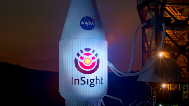 Photo of rocket that will carry the Insight payload.