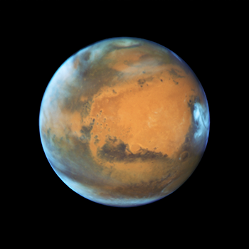 Image of Mars taken from orbiter.