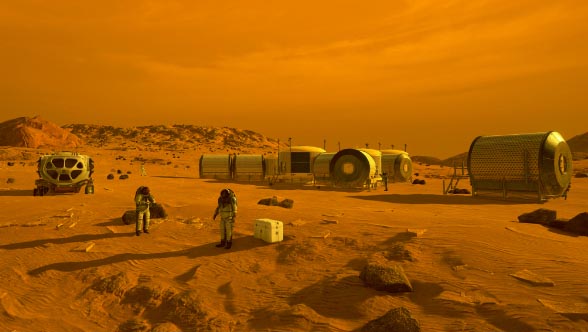 Artists concept of mars