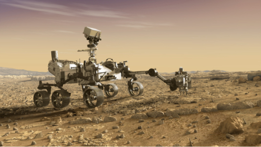 Artist concept of Mars 2020 rover