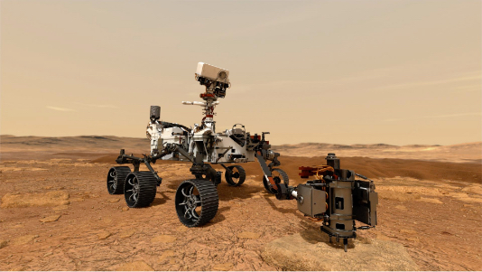 Artist concept of Mars 2020 rover