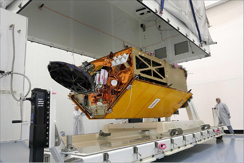 The Sentinel-6 Michael Freilich spacecraft undergoes tests