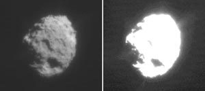 Comet Wild 2, as seen by Stardust's navigation camera