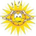 Cartoon of a star with a headache