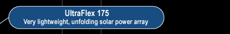UltraFlex 175:  Very lightweight, unfolding solar power array