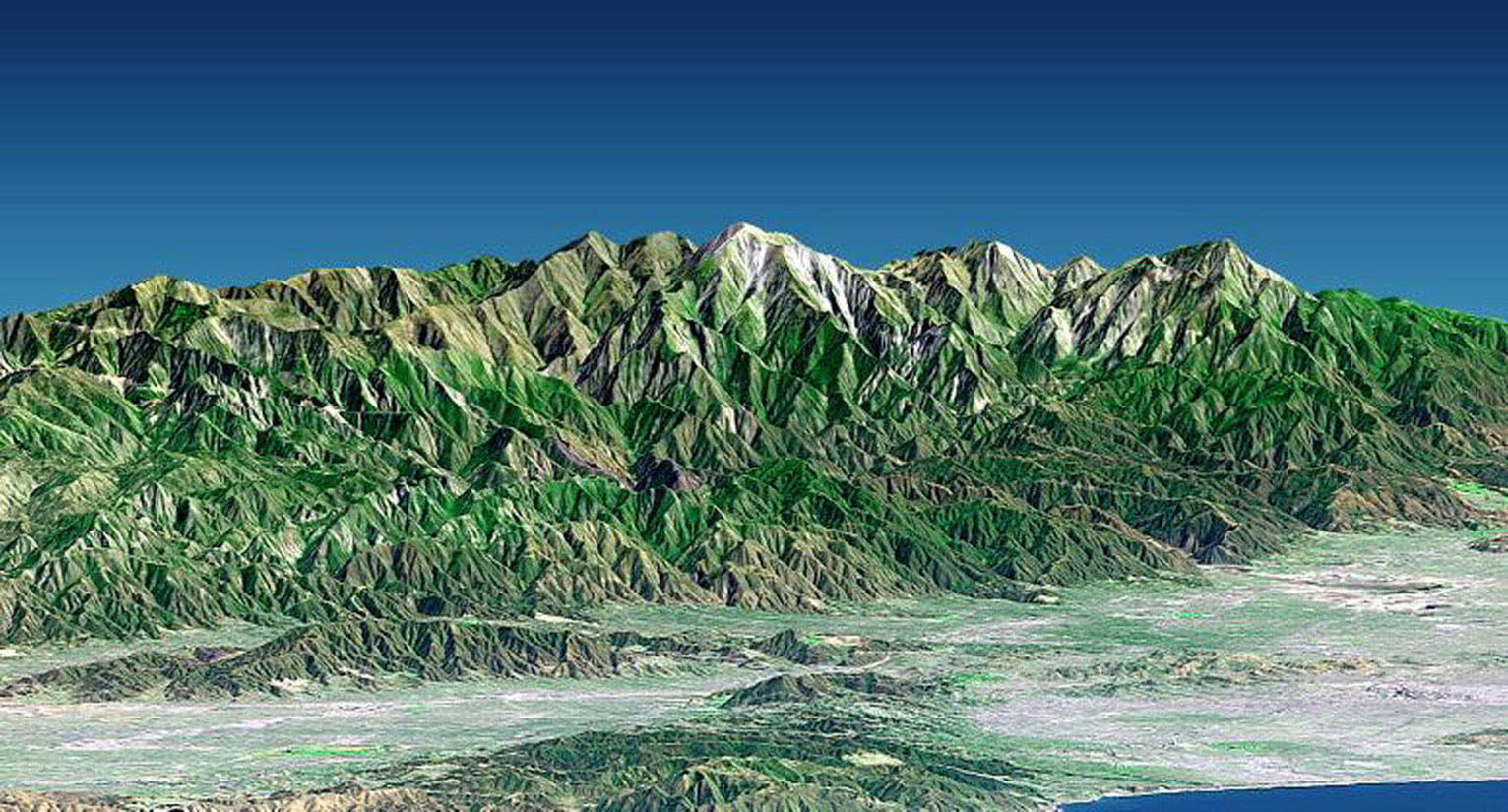 Space Images | Perspective View with Landsat Overlay, Metro Los Angeles, Calif ...1532 x 825