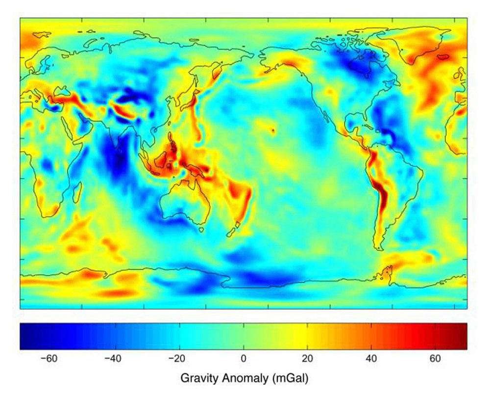 Space Images New Views Of Earth S Gravity Field From Grace