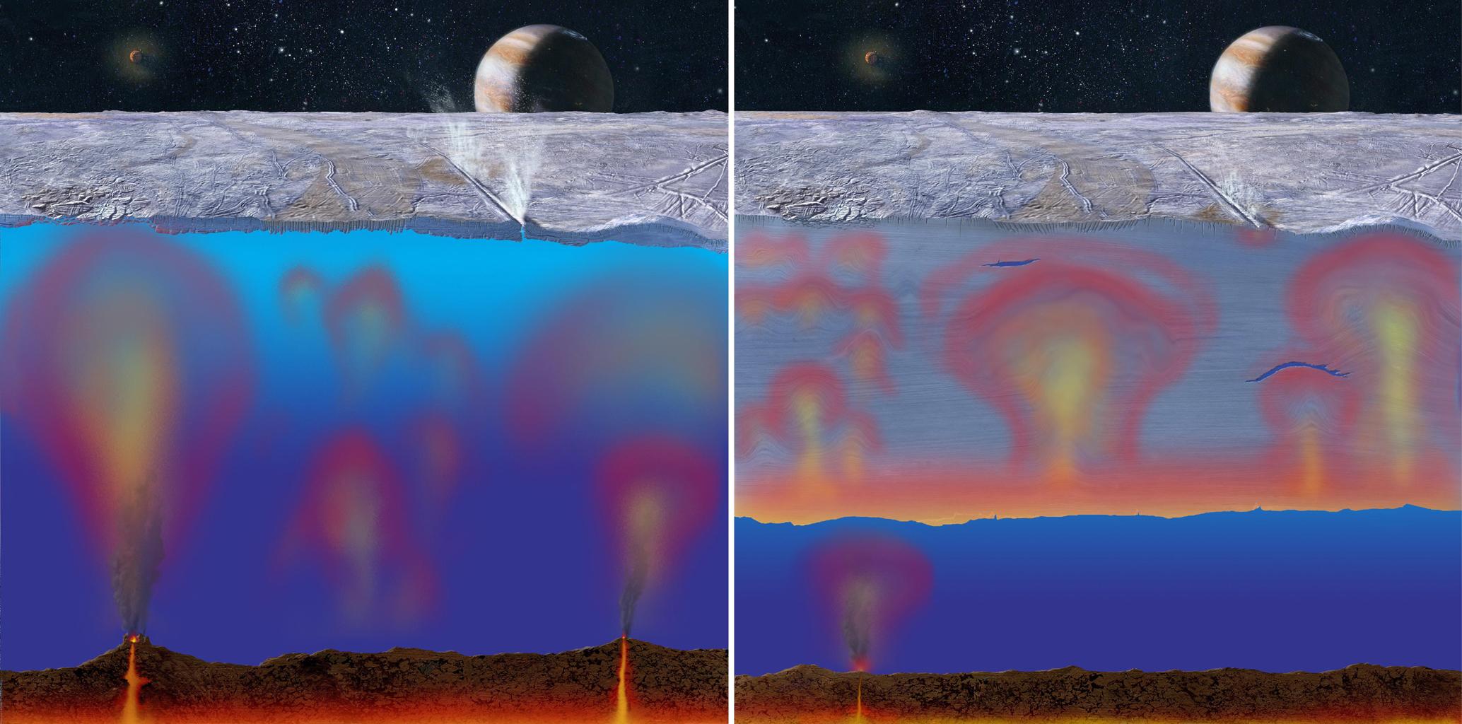 Is Jupiter's atmosphere thick or thin?