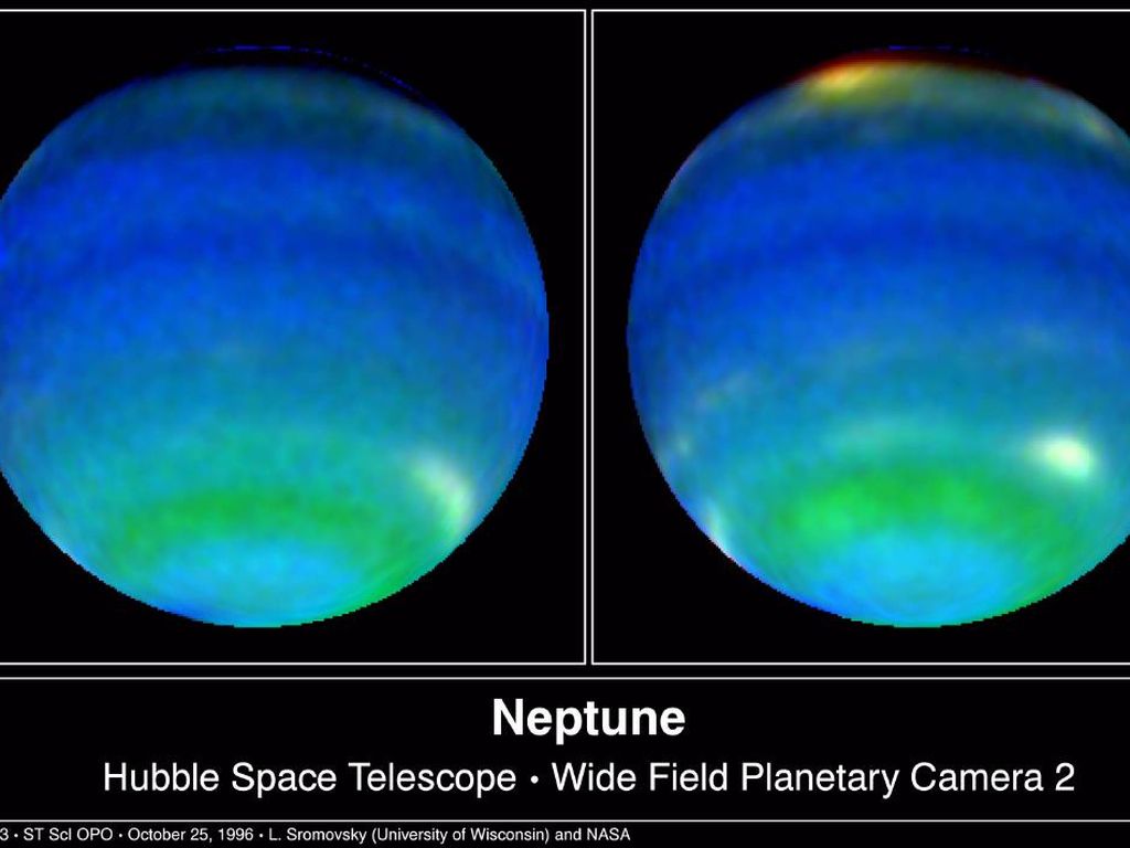 Space Images Neptune In Primary Colors